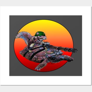 FUNNY GAMER COD SWAG MASHUP SQUIRREL MILITARY HUMOR LIT Posters and Art